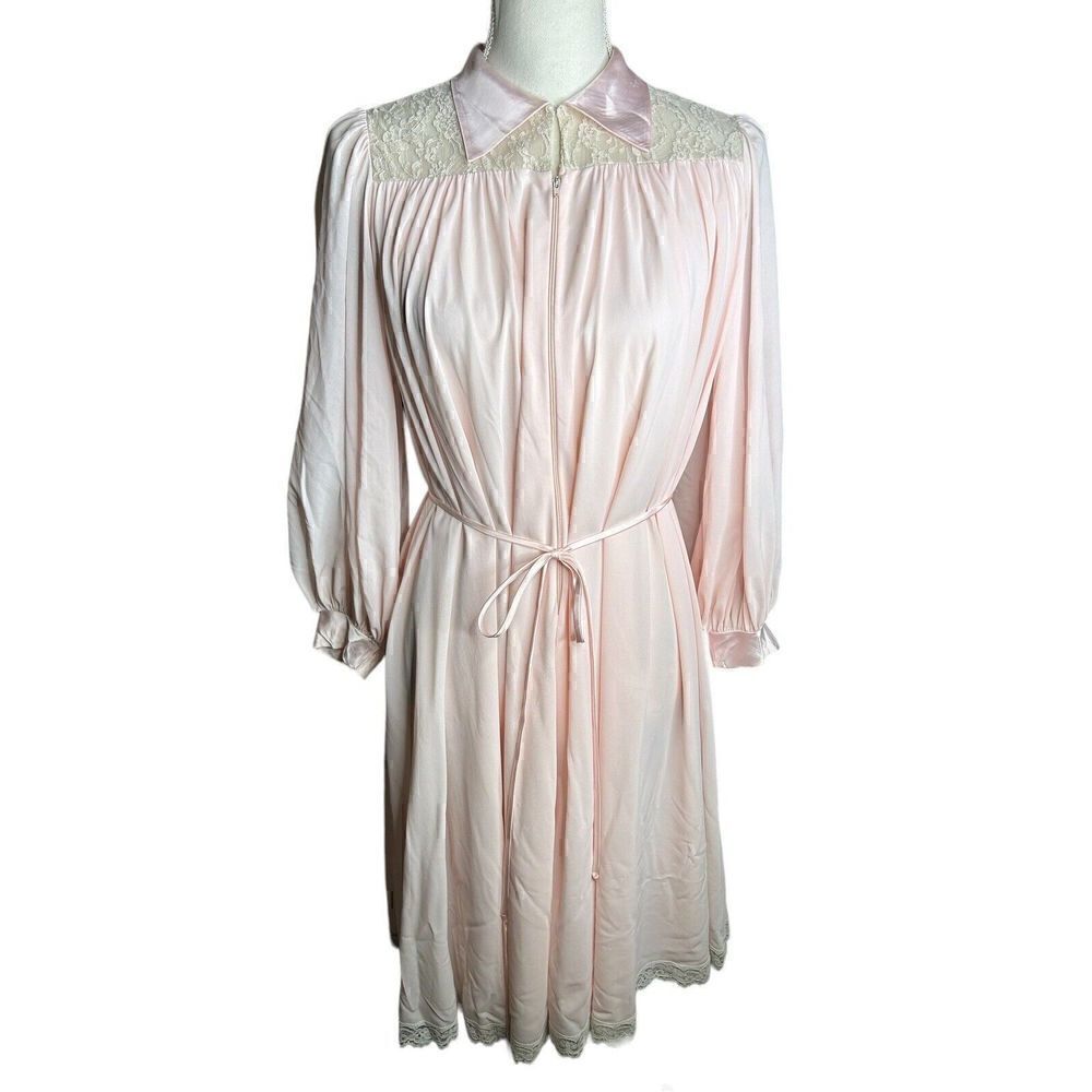 VINTAGE 60s RARE Claire Sandra by Lucie Ann HOLLYWOOD Peignoir Robe Sz Small